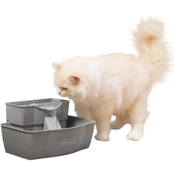 Multi-Tier Pet Fountain–Large Waterer Great for Cats and Dogs–2Heights to Drink - Picture 1 of 5